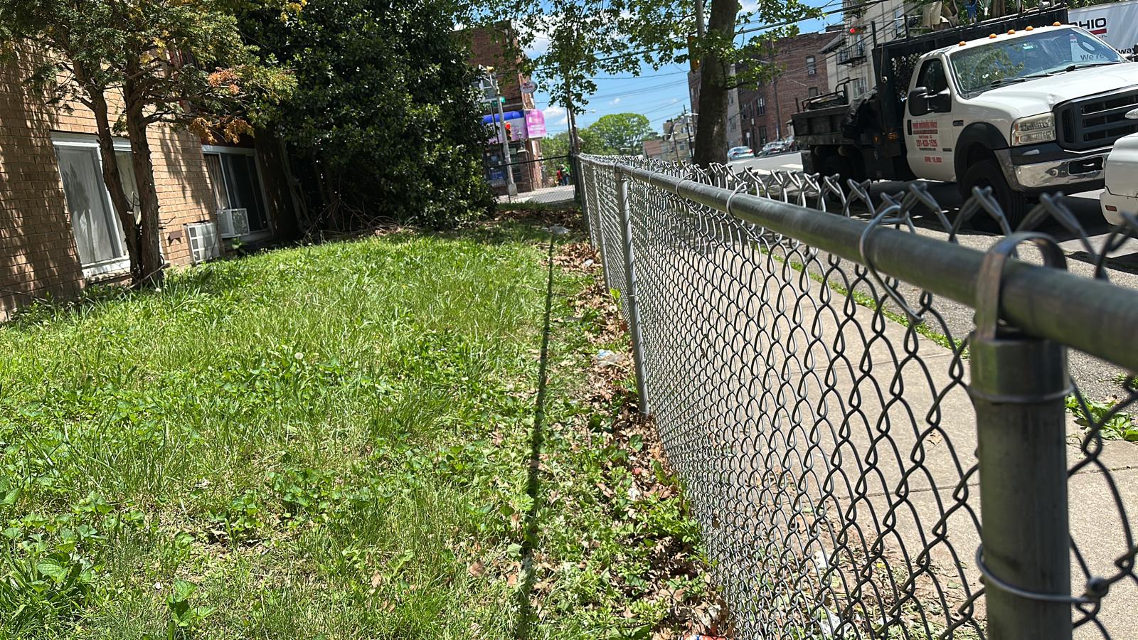 Completed fence installation by the Three Brothers Fence Co. crew