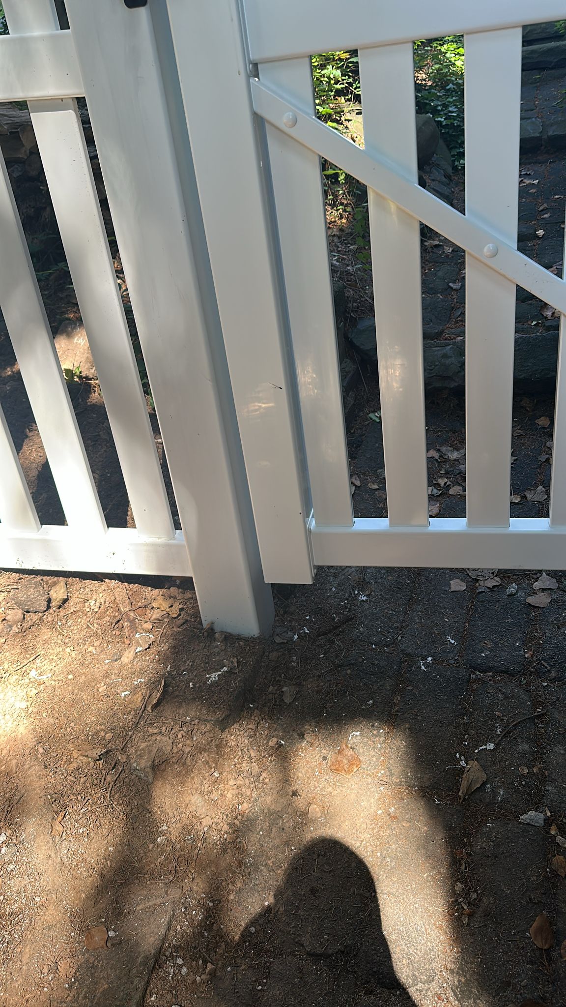 Completed fence installation by the Three Brothers Fence Co. crew